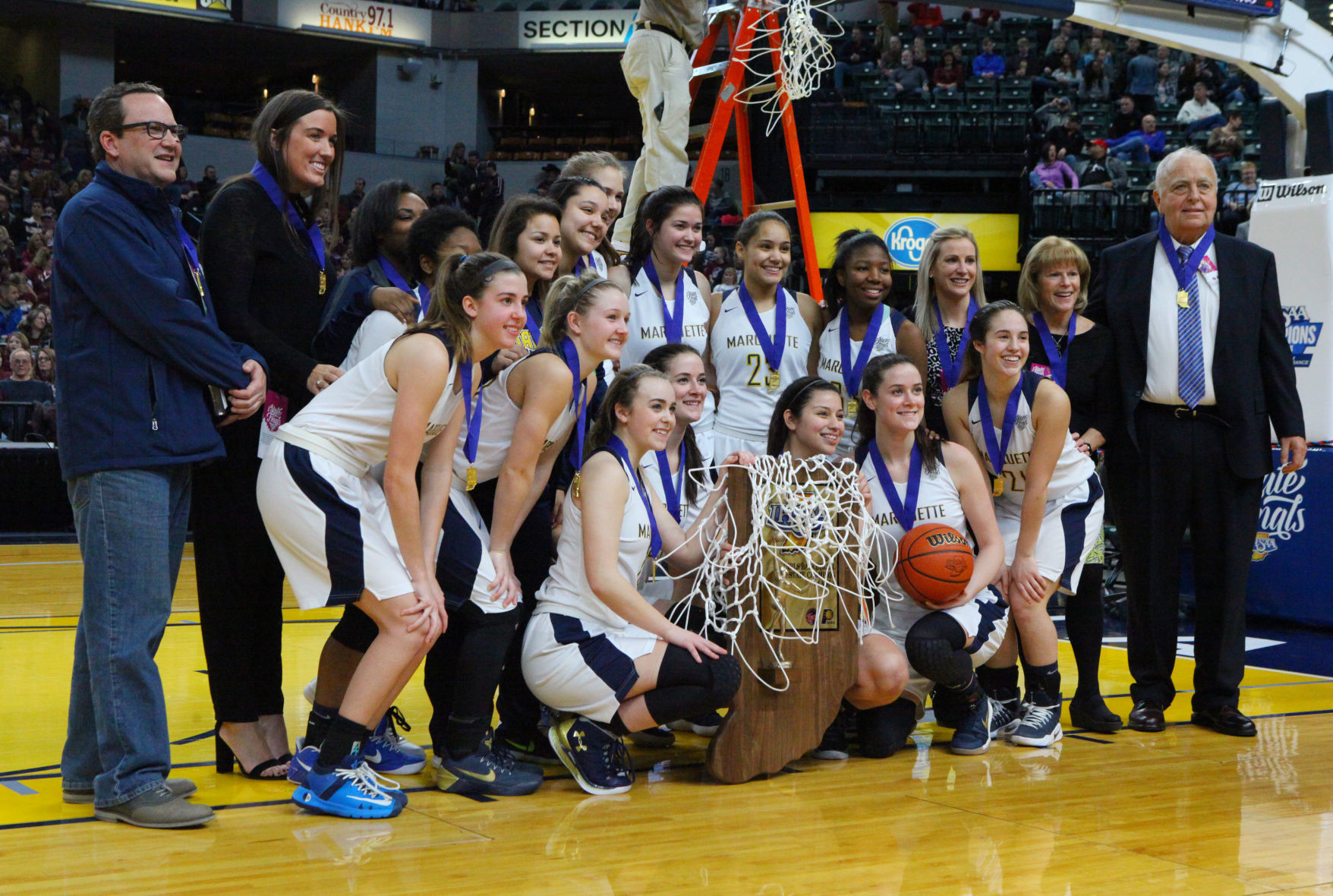 Gallery: Girls Basketball State Finals: Marquette Catholic vs. Vincennes Rivet